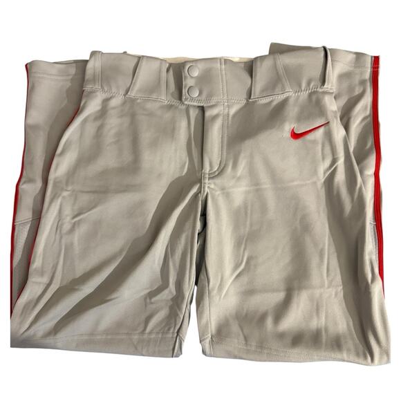 Nike Boys Grey Baseball Pants NWT Size L - Picture 1 of 5